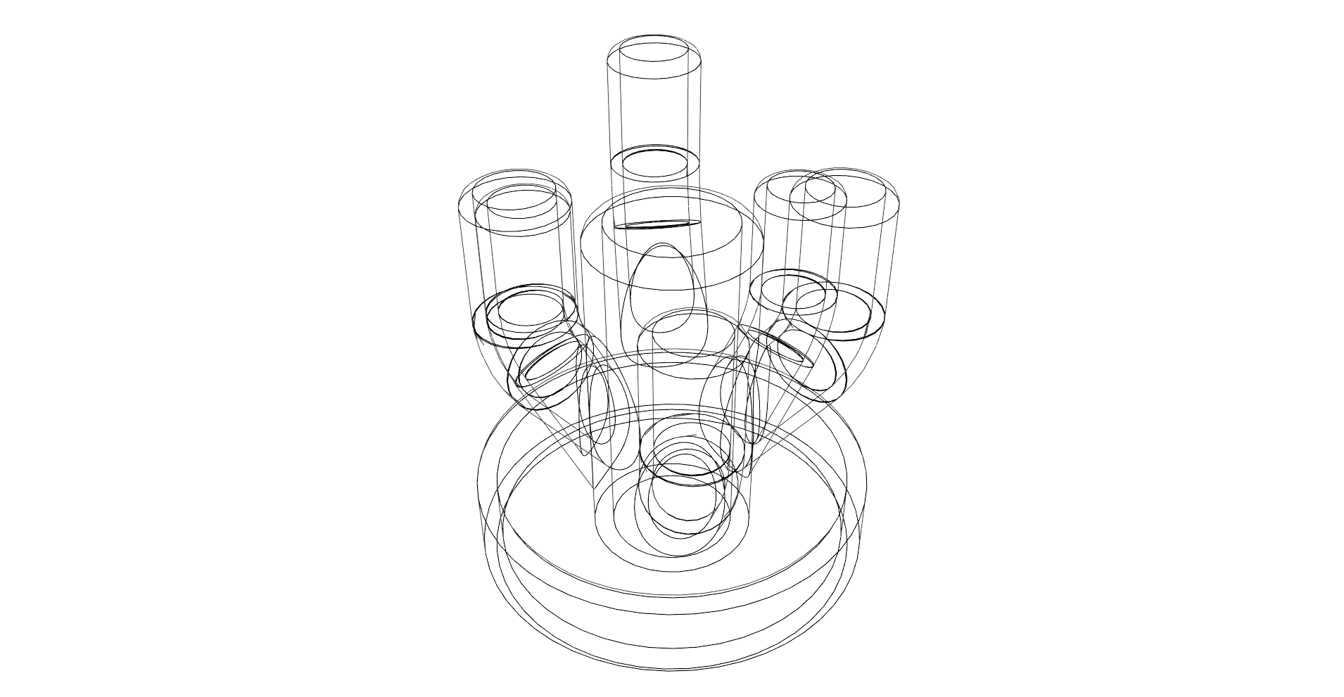 Giá đỡ bút chì hình xương rồng dễ in không cần hỗ trợ