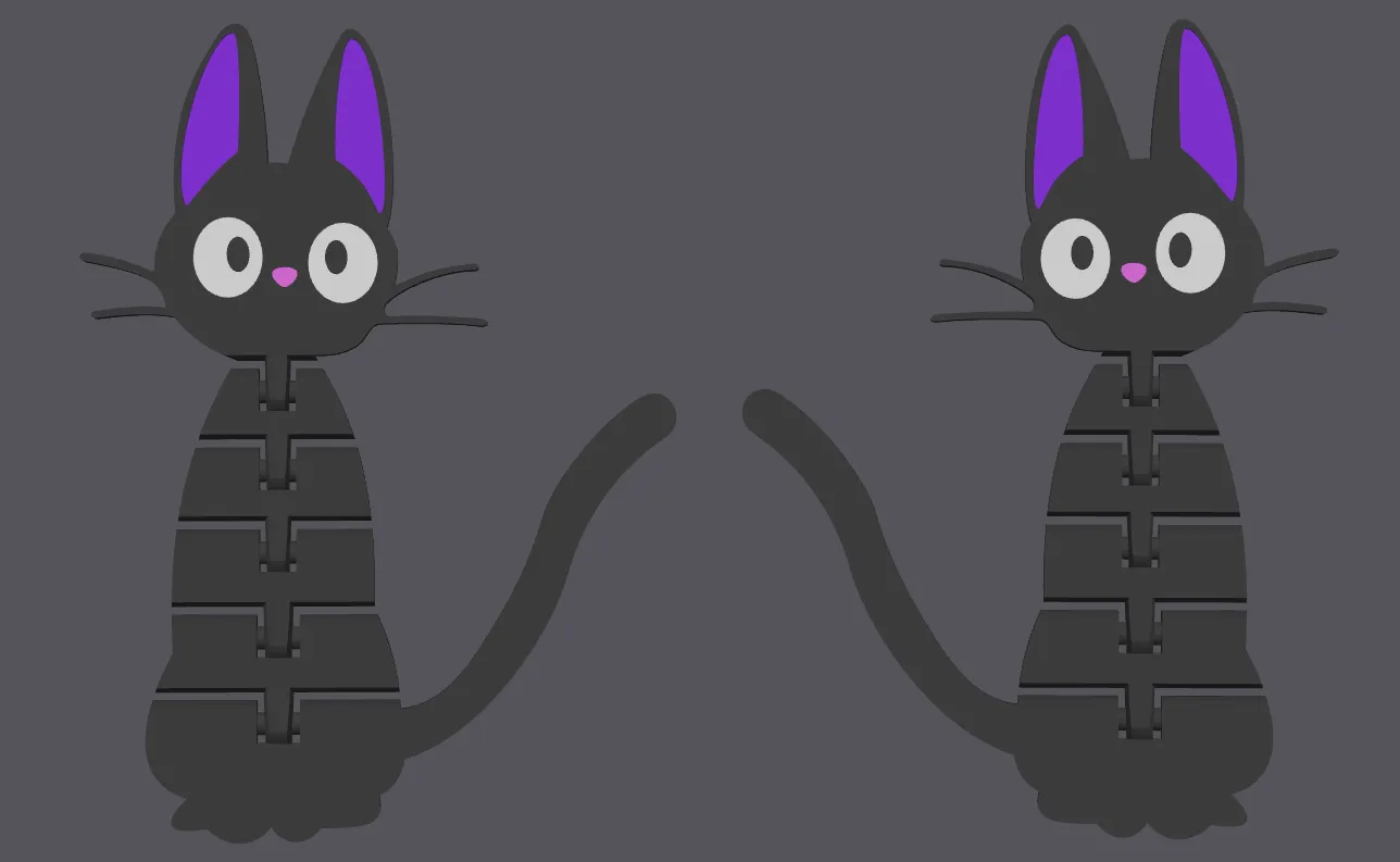 Mô hình mèo Jiji trong Kiki's Delivery Service (đặc điểm nông và m...