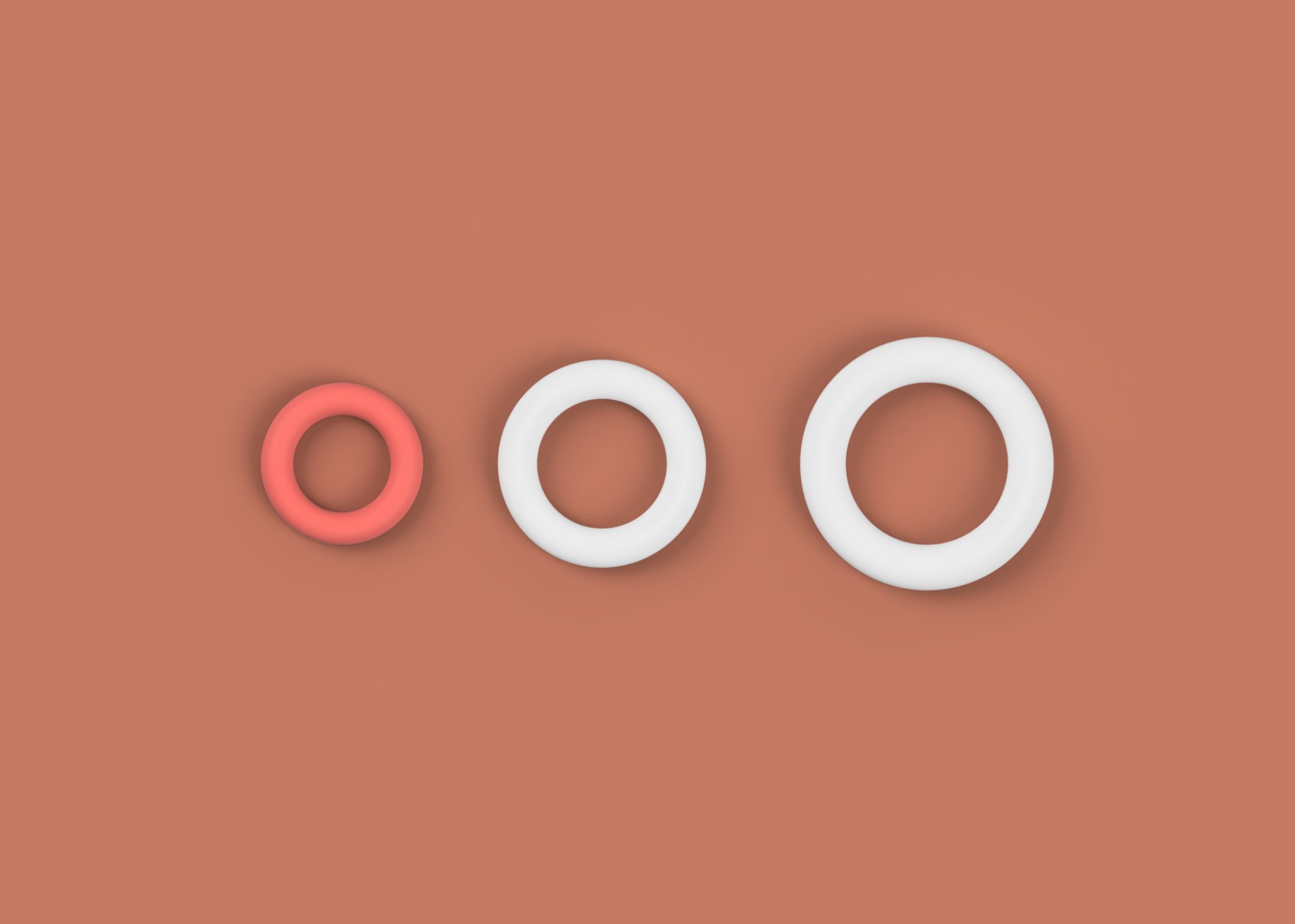 Vòng O cứng 15/20/25mm cho đồ dùng ngoài trời và may vá