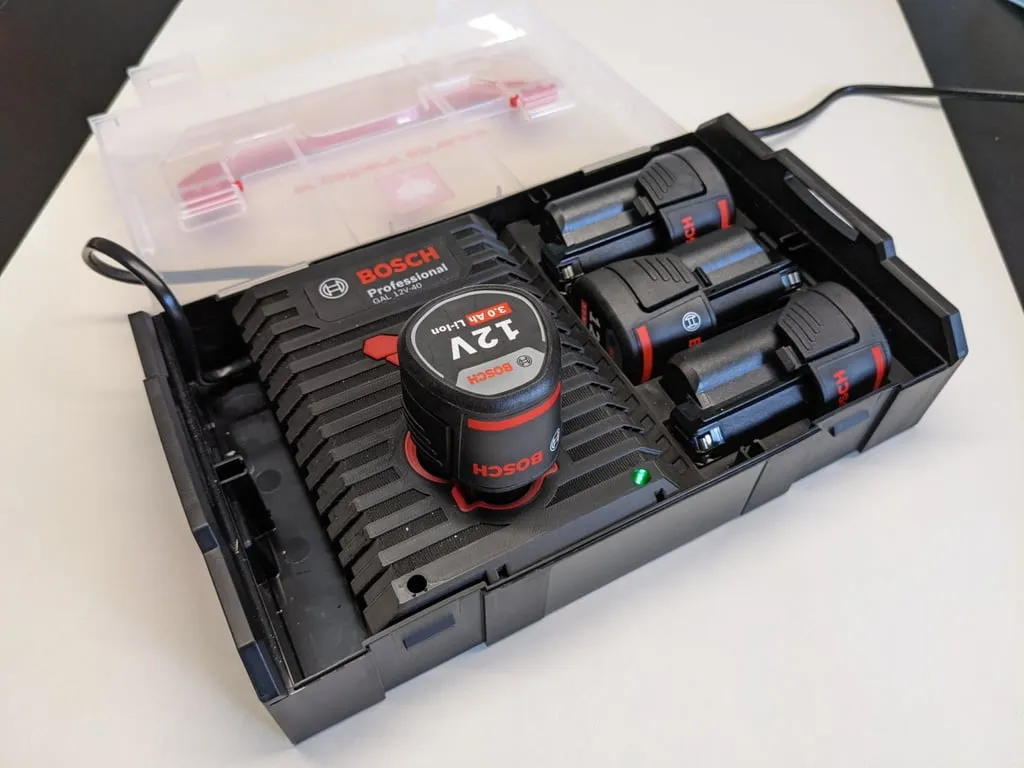 Vỏ bảo vệ cho Bosch GAL 12v-40 và 3 pin GBA 12V 3.0Ah