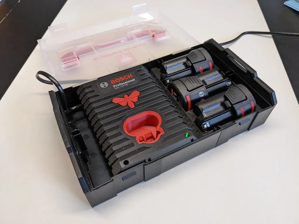 Vỏ bảo vệ cho Bosch GAL 12v-40 và 3 pin GBA 12V 3.0Ah