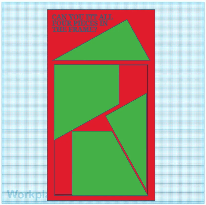 Câu đố ghép hình với 4 mảnh trong khung