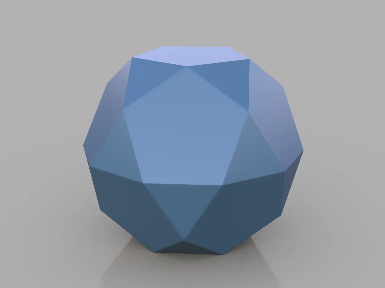 Hình cầu poly thấp: Mô hình icosidodecahedron vui nhộn