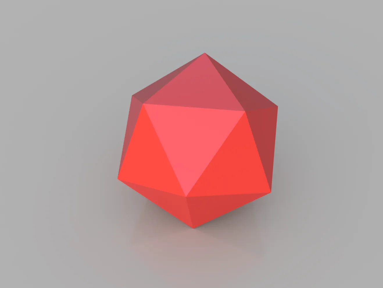 Hình cầu icosahedron poly thấp vui nhộn và đầy màu sắc