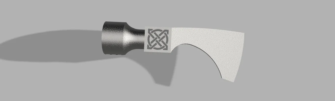 Rìu Viking với biểu tượng Vegvisir