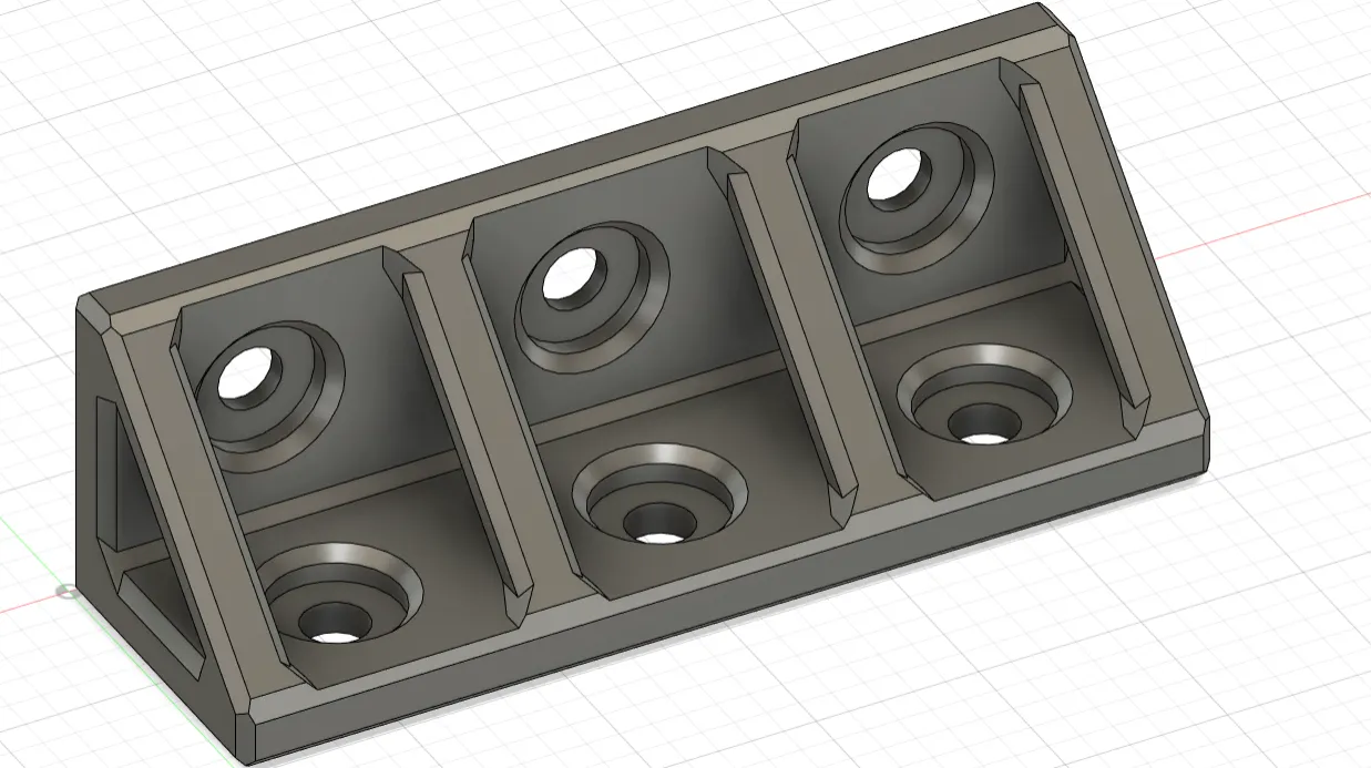 Giá đỡ góc đơn giản với kết nối chắc chắn