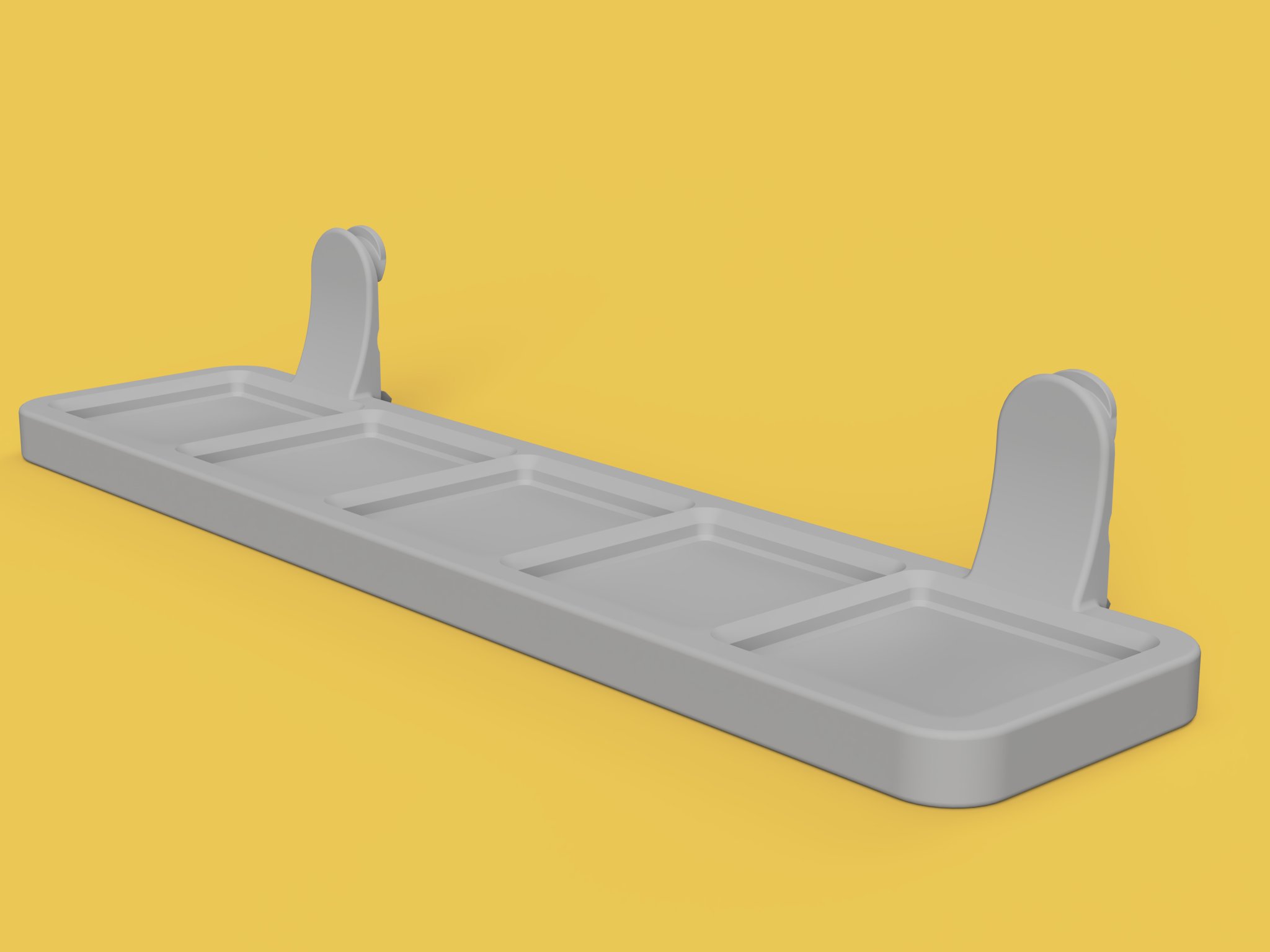 Giá đỡ Gridfinity 5x1 cho thùng máy Qube 500