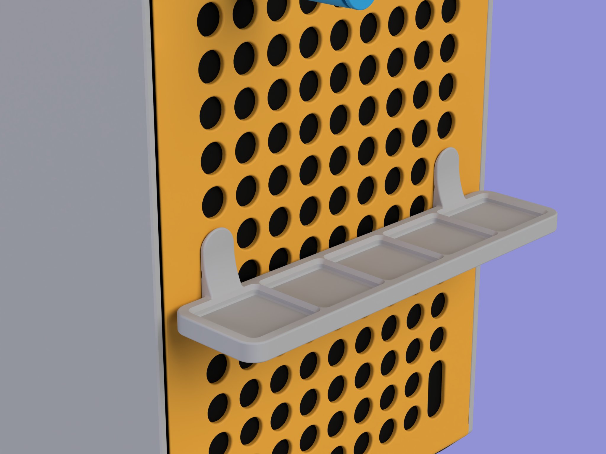 Giá đỡ Gridfinity 5x1 cho thùng máy Qube 500