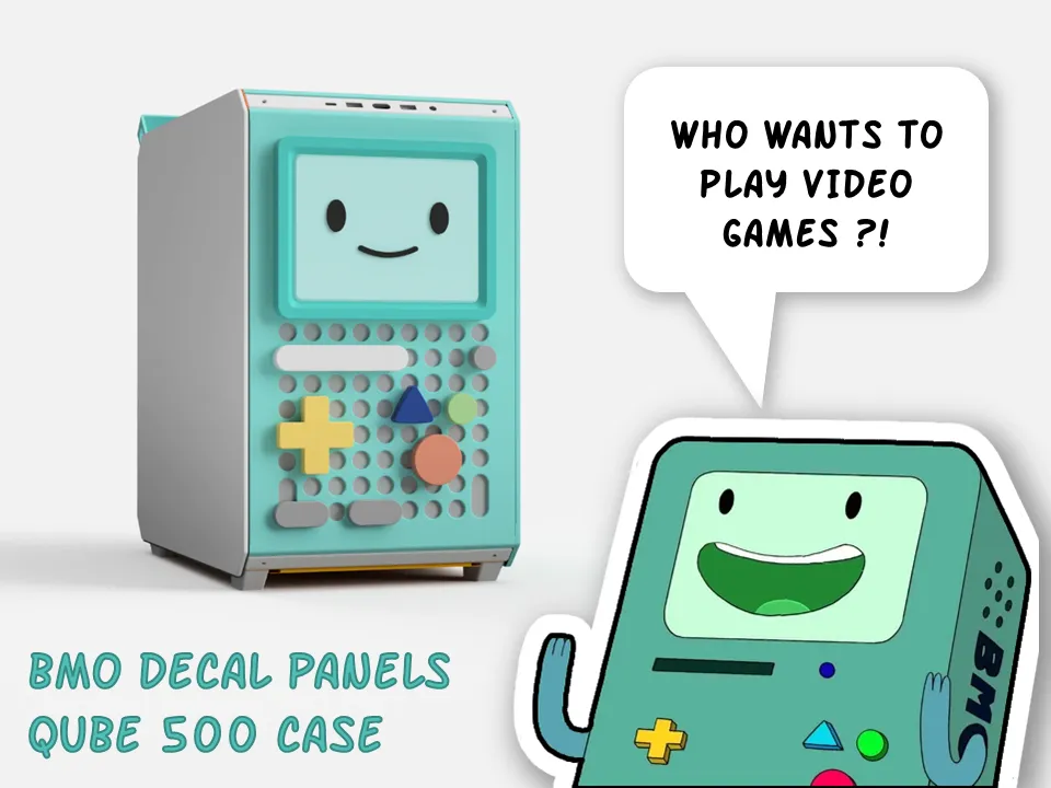 Bảng trang trí BMO cho thùng máy Qube 500