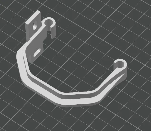 Giá đỡ mini cho máng nước 65mm gắn tường