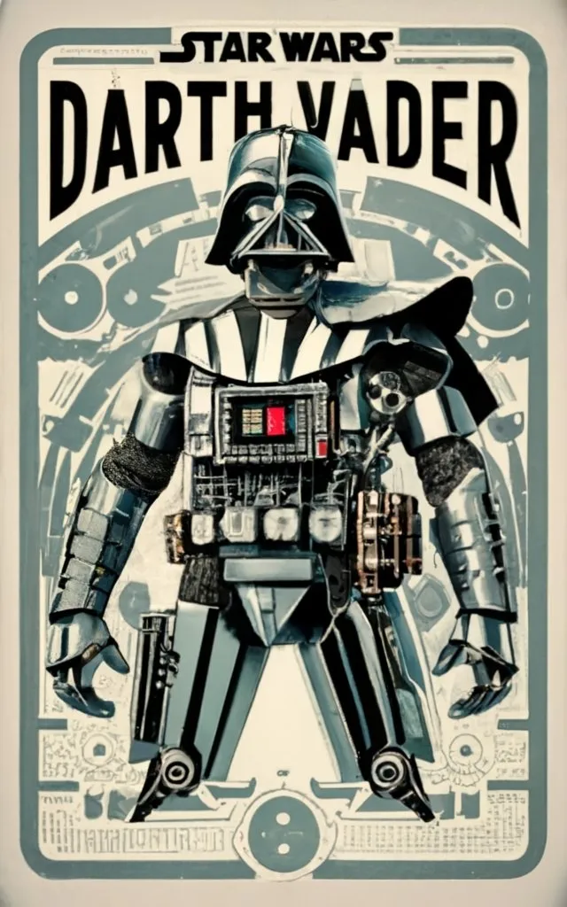 Bản thiết kế chi tiết Sith của nghệ thuật tường Darth Vader