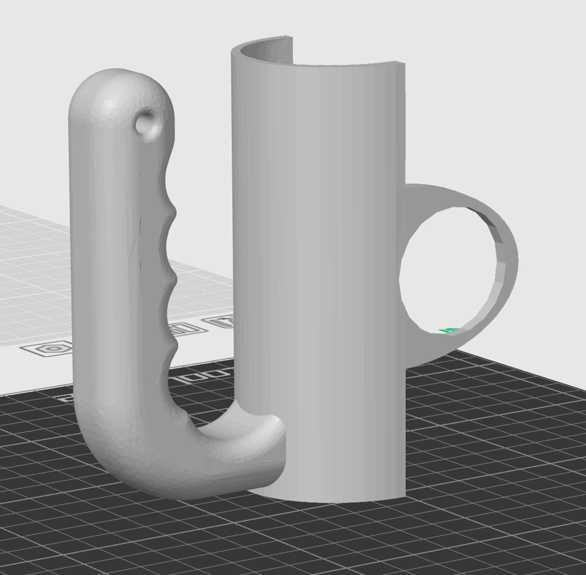 Cán cầm đơn giản cho CR Scan Lizard in ngược