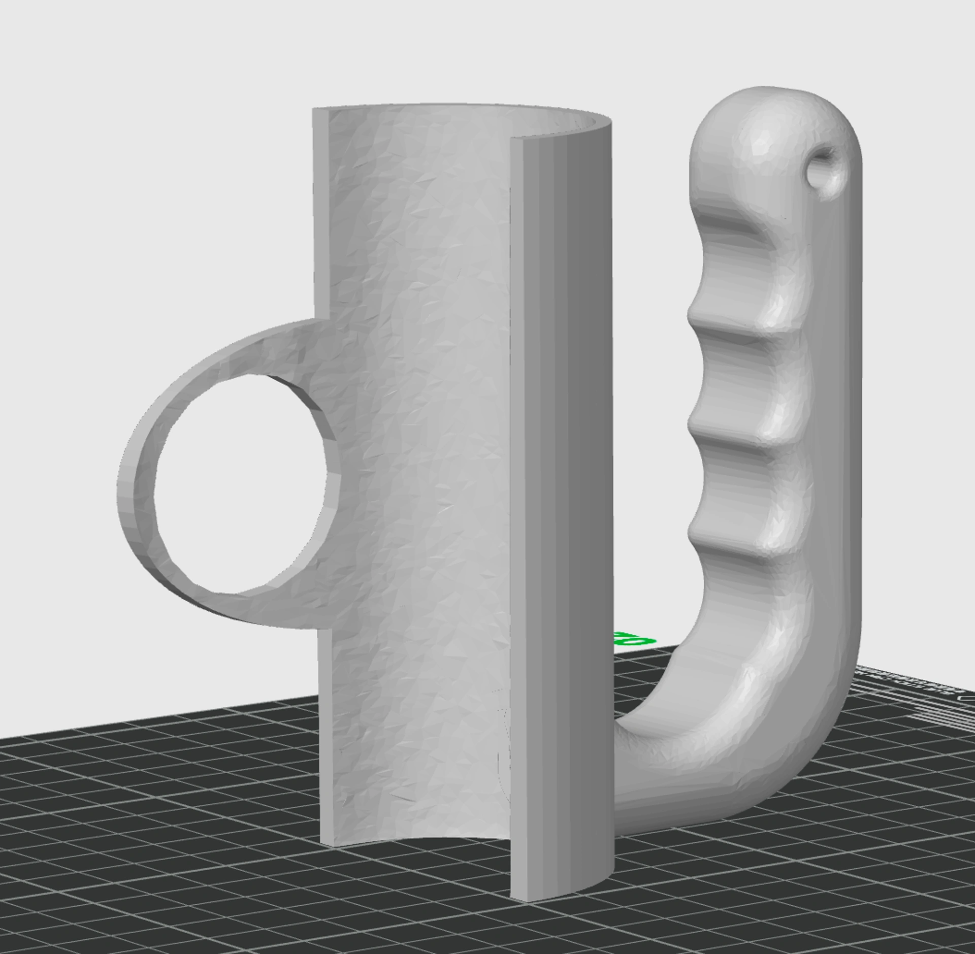 Cán cầm đơn giản cho CR Scan Lizard in ngược