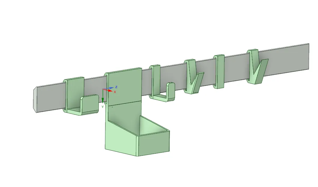Móc treo tường trượt đa năng cho nhà bếp