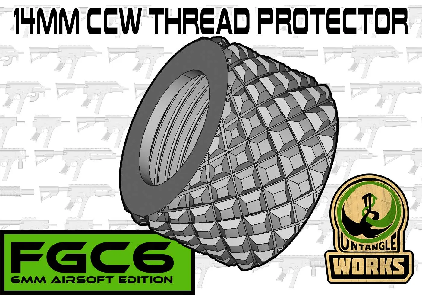 Bộ bảo vệ ren FGC-6 cho nòng 14mm CCW trong airsoft