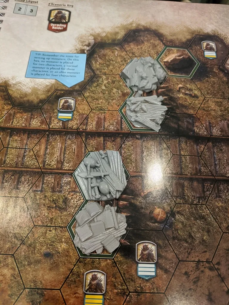 Các token phá hủy trong Gloomhaven: Jaws of the Lion
