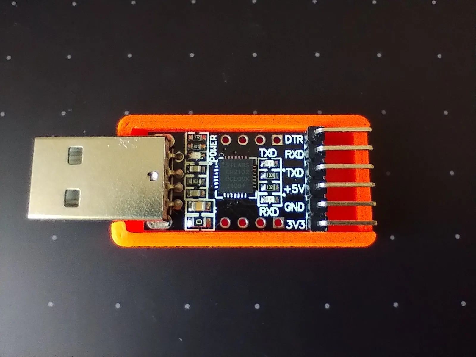 Vỏ bảo vệ cho bo mạch CP2102 UART sang USB