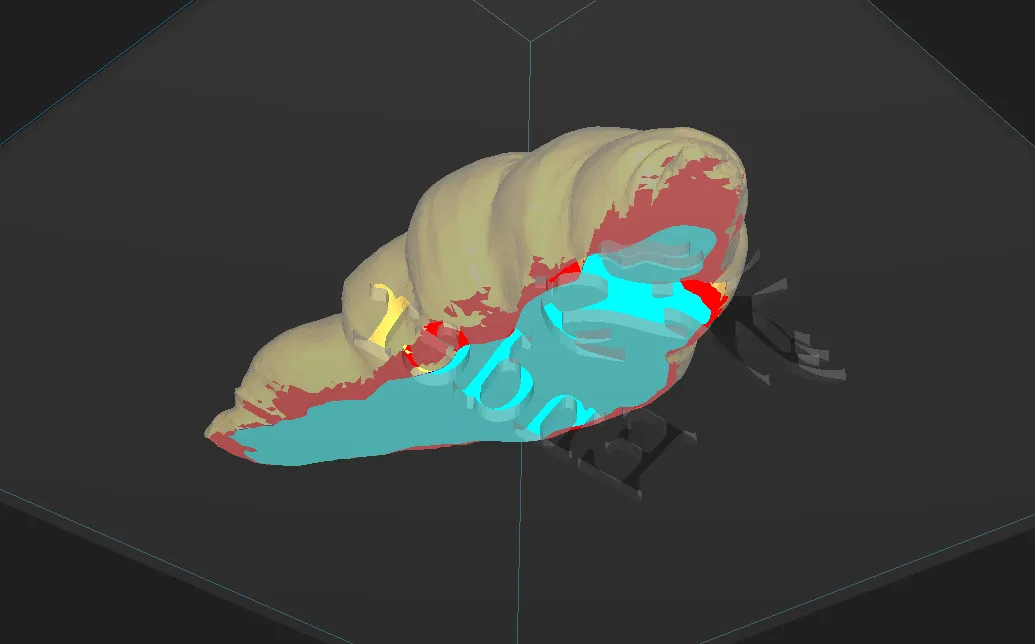 Bánh sừng bò với đáy cắt cho in FDM