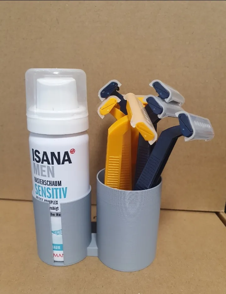 Giá đỡ đơn giản cho dao cạo và kem cạo râu