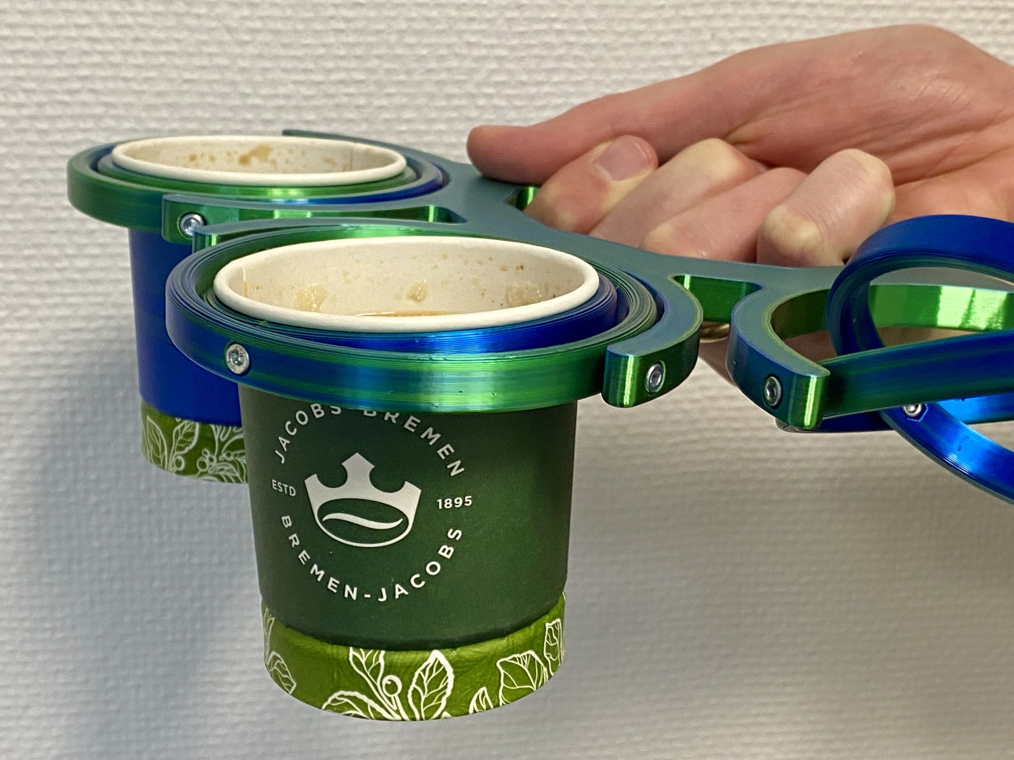 Giá đỡ cốc ba chiều cho máy bán hàng Klix - Ø69,5mm