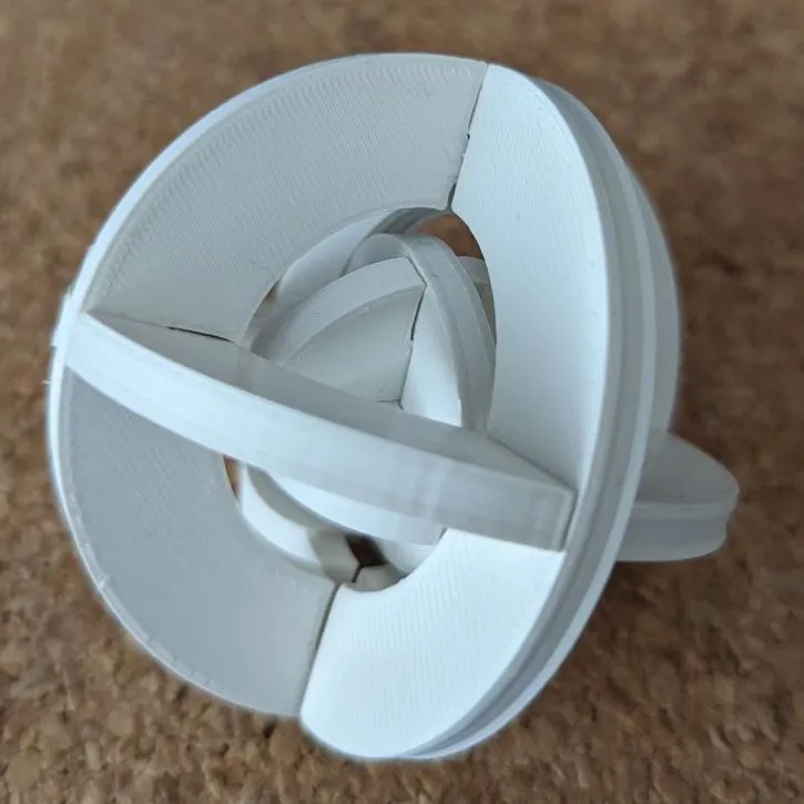 Câu đố hình cầu kép trong không gian 3D