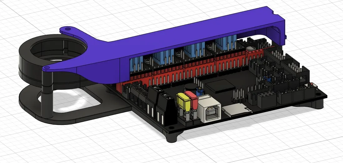 Mô hình quạt BTT SKR 1.4/Turbo 5015 cho TMC Steppers
