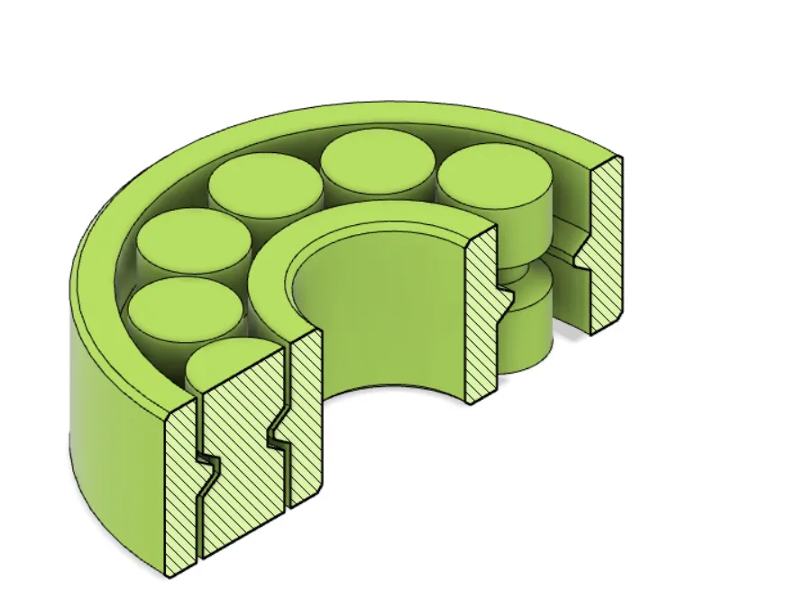Vòng bi 608 in tại chỗ cho máy in 3D