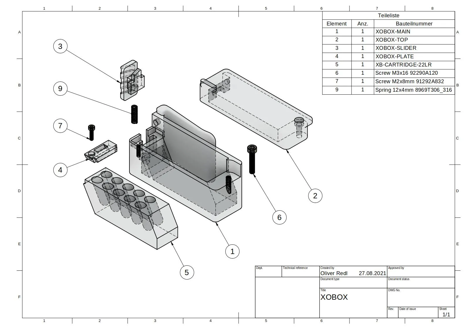 Giá đỡ đạn 22LR cho súng Harlot