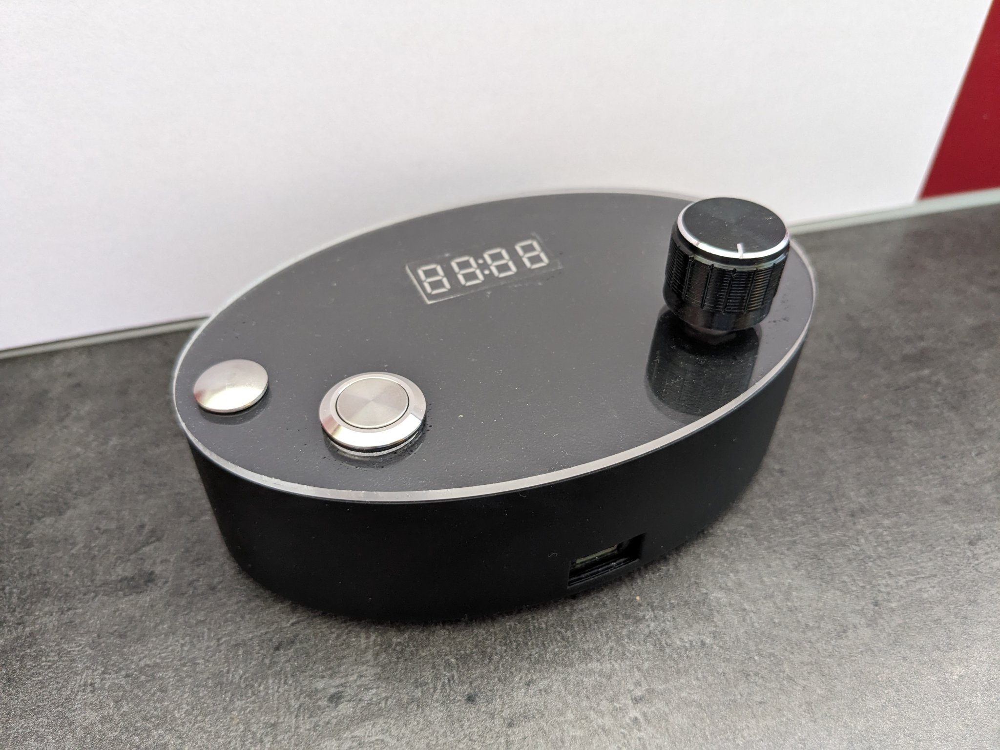 Đồng hồ hẹn giờ nhà bếp hình tròn sử dụng pin lipo