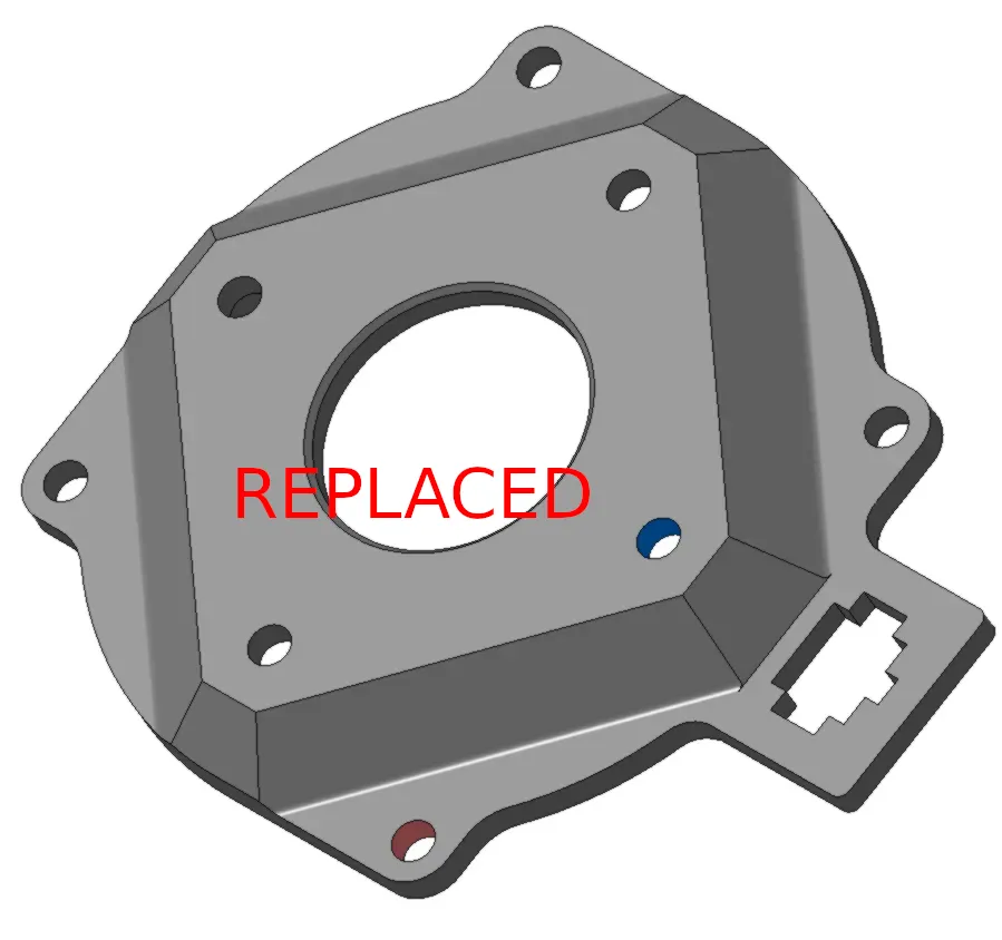 Giá đỡ động cơ E cho máy in 3D K8200 nâng cấp 2