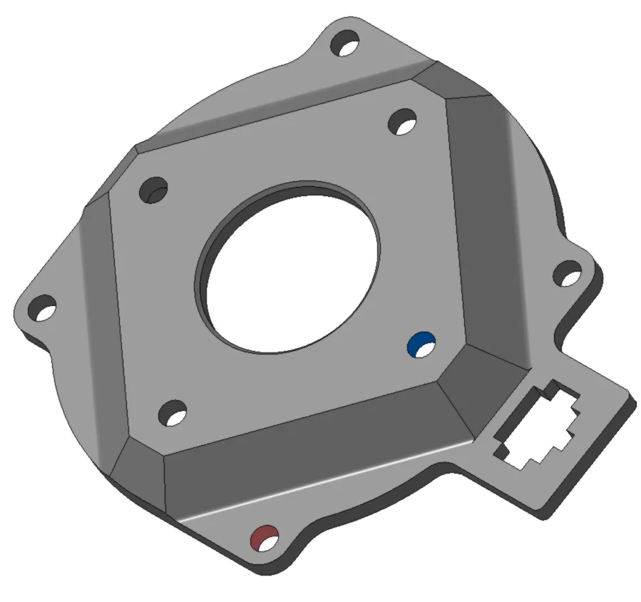 Giá đỡ động cơ E cho máy in 3D K8200 nâng cấp 2