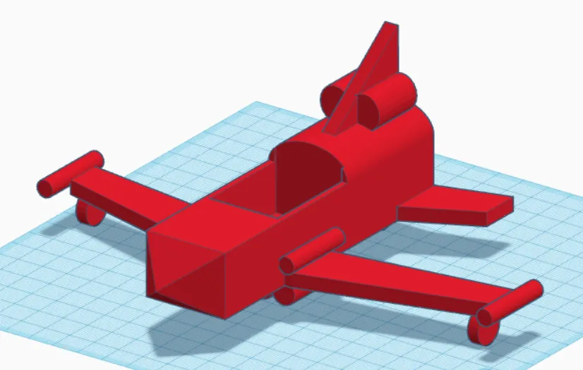 Máy bay ném bom với buồng lái thú vị