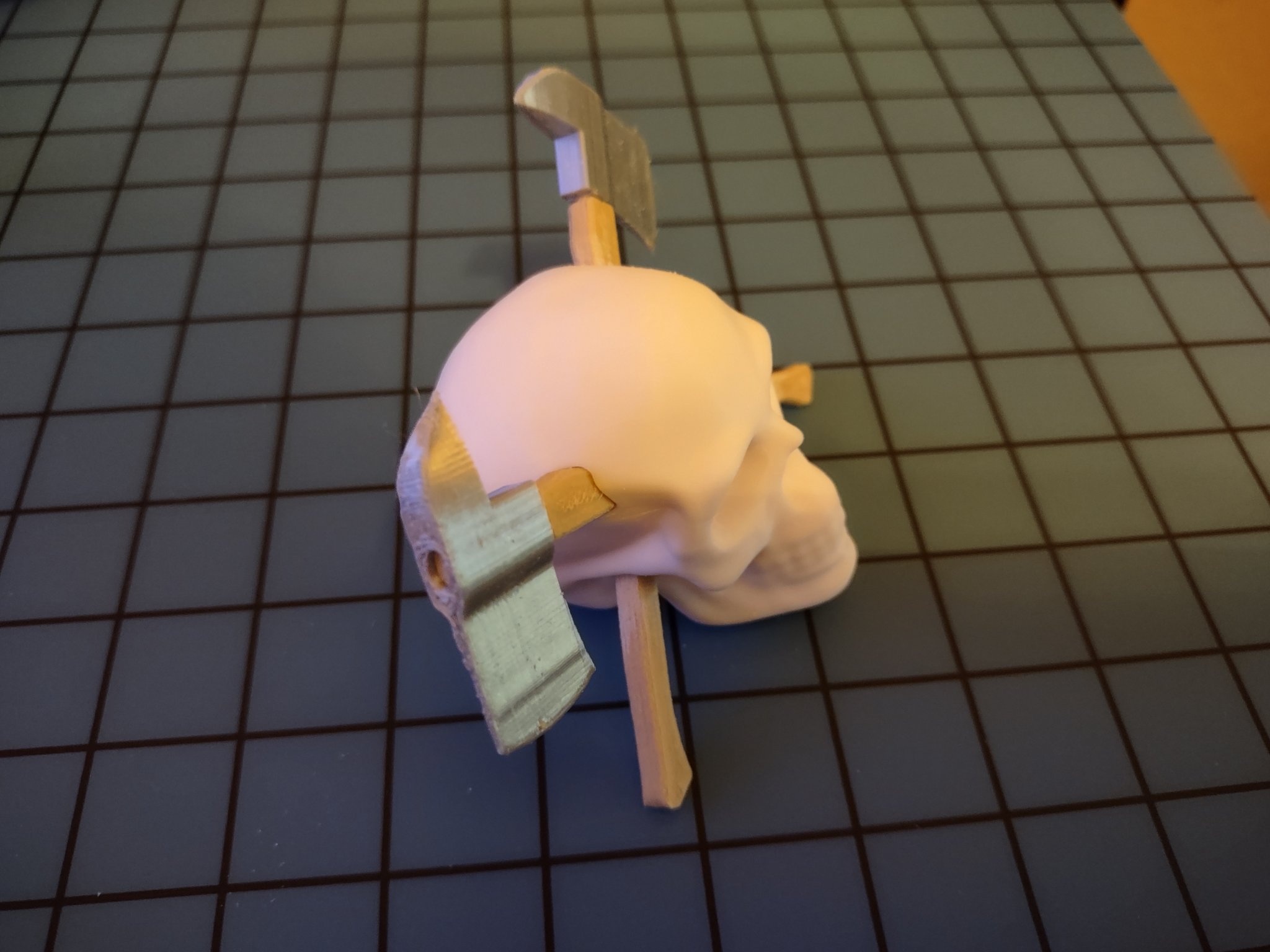 Đầu lâu lính cứu hỏa trang trí 3D