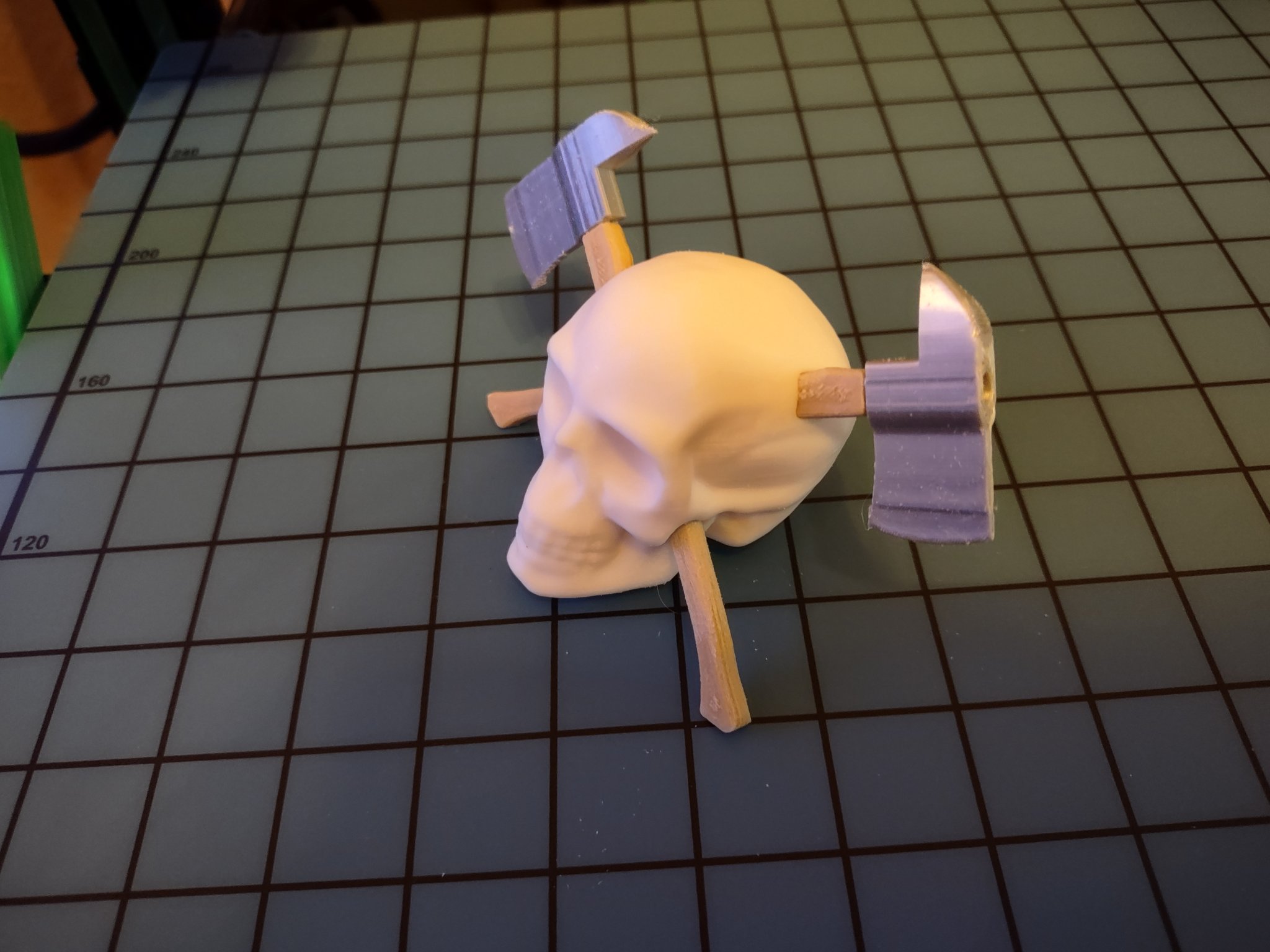 Đầu lâu lính cứu hỏa trang trí 3D