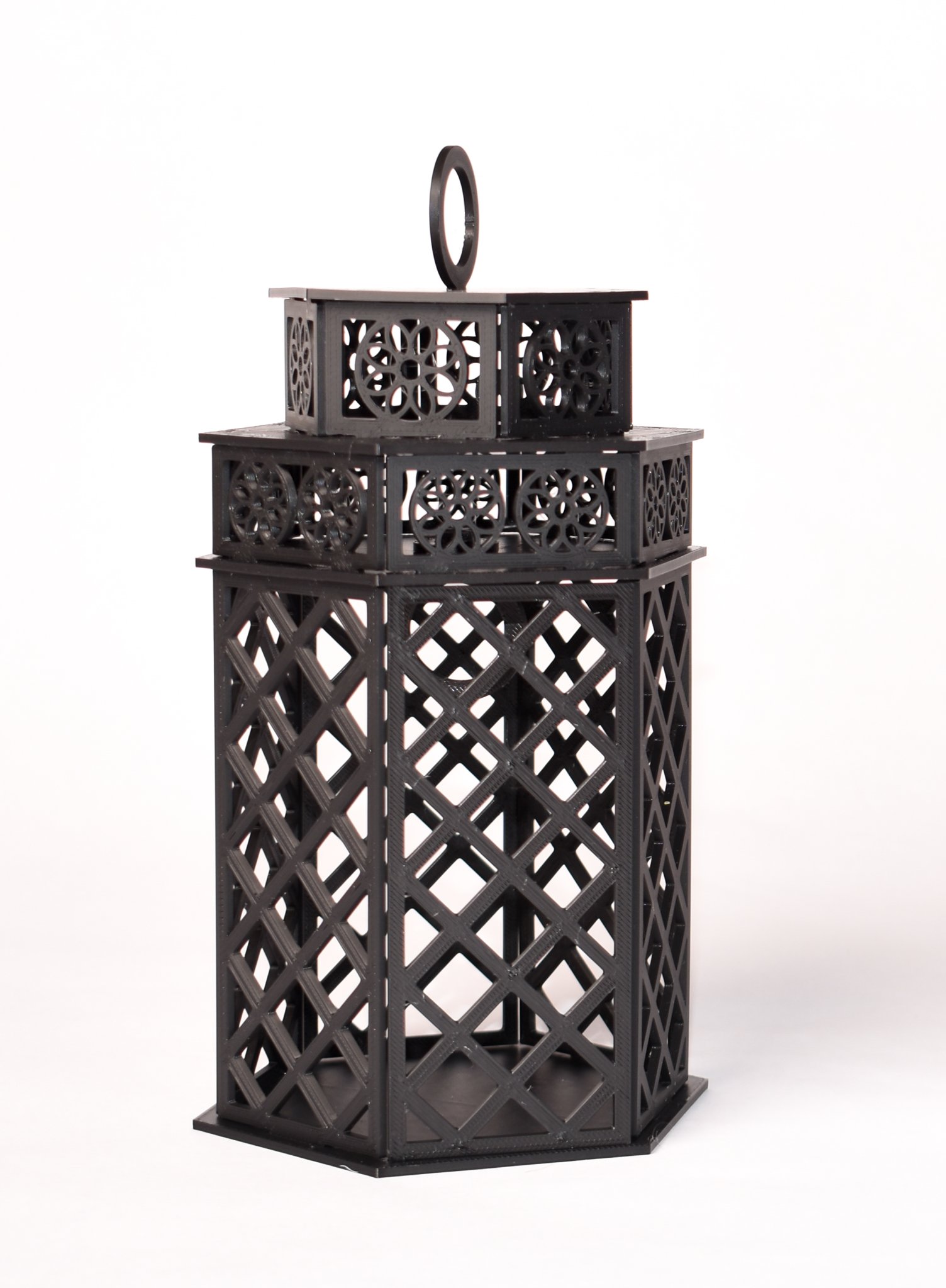 Đèn lồng mộc mạc không cần keo dán