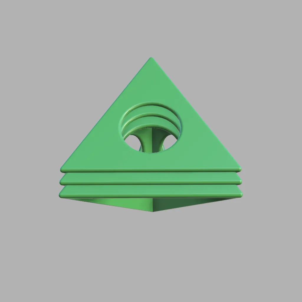 Giá đỡ hình chóp cho tranh vẽ hai mặt