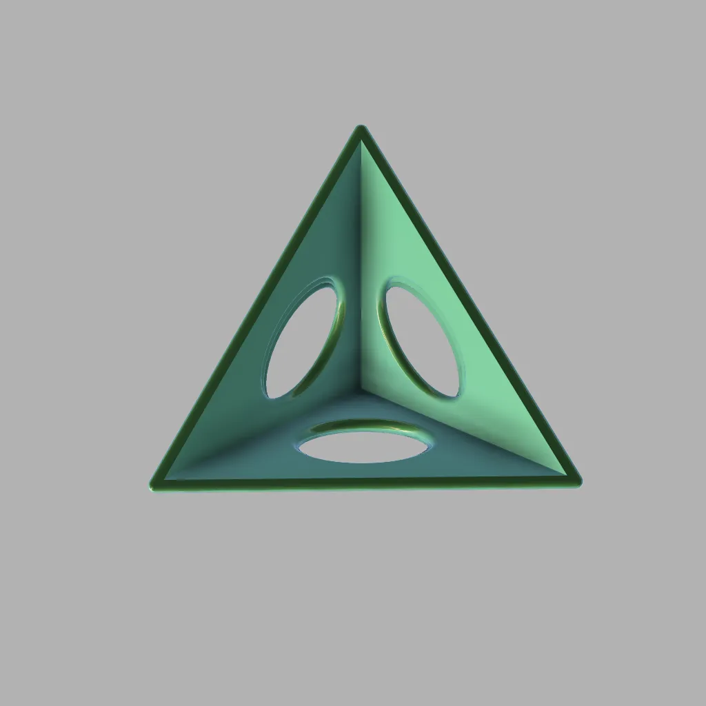 Giá đỡ hình chóp cho tranh vẽ hai mặt