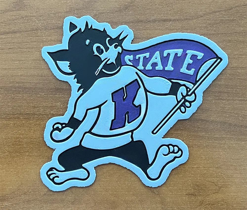 Biểu tượng Kansas State University sử dụng HueForge