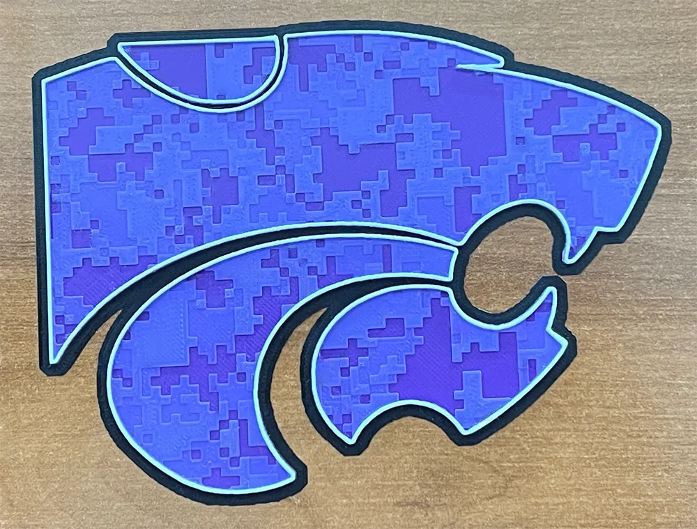 Biểu tượng Kansas State University sử dụng HueForge