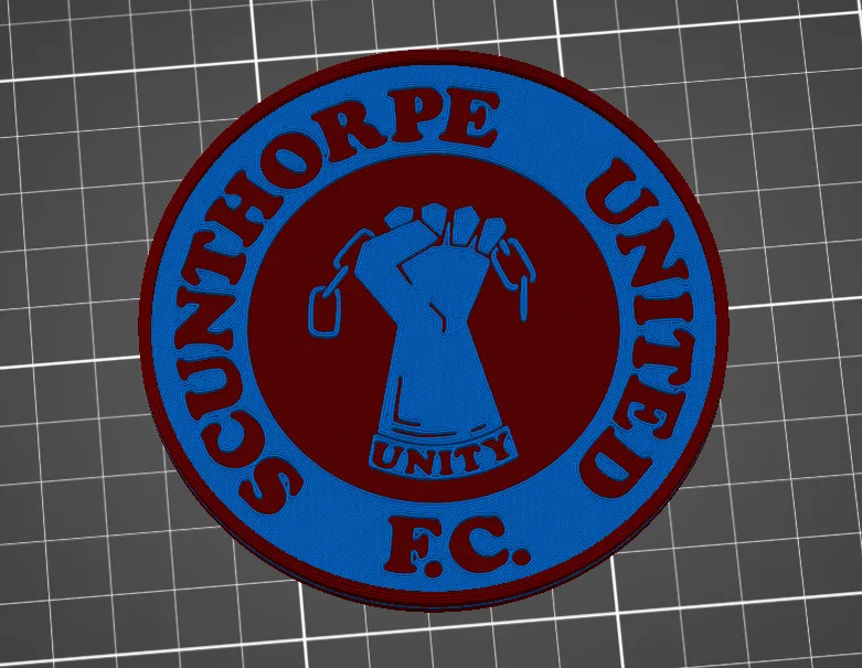 Đế lót ly Scunthorpe United với biểu tượng Unity