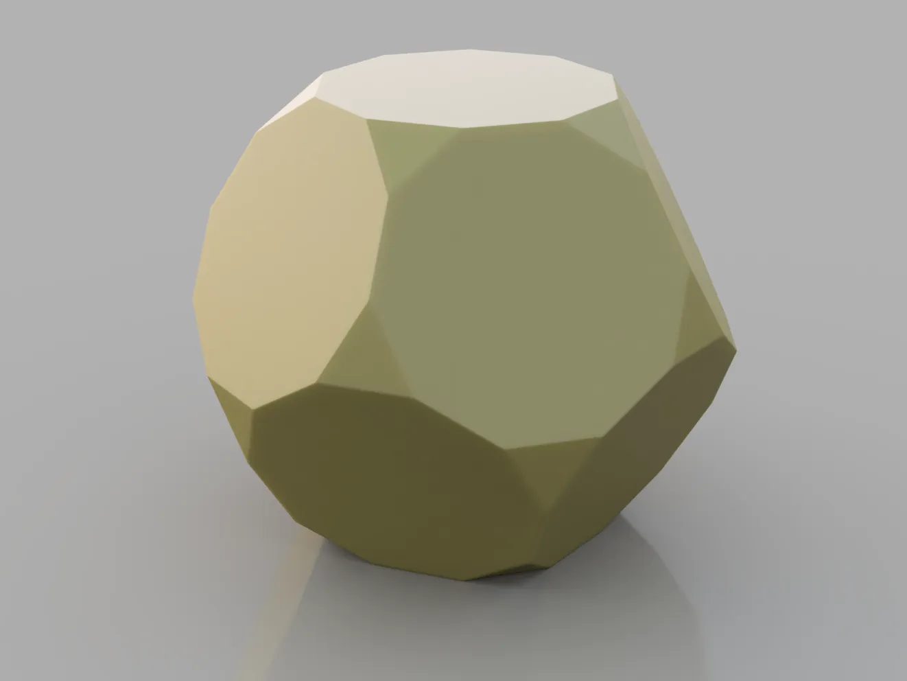 Hình cầu đa diện thấp poly: Dodecahedron cắt cụt