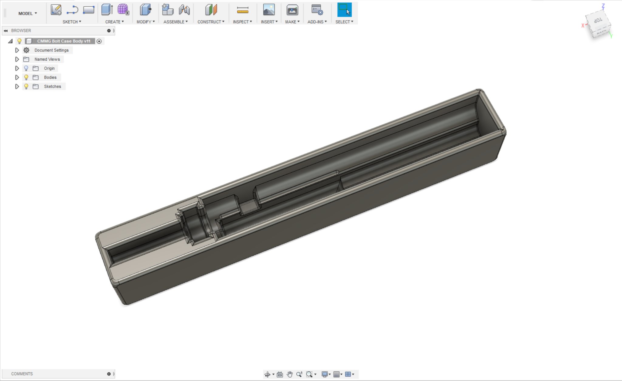 Hộp đựng CMMG cho bolt AR-15 với nắp trượt