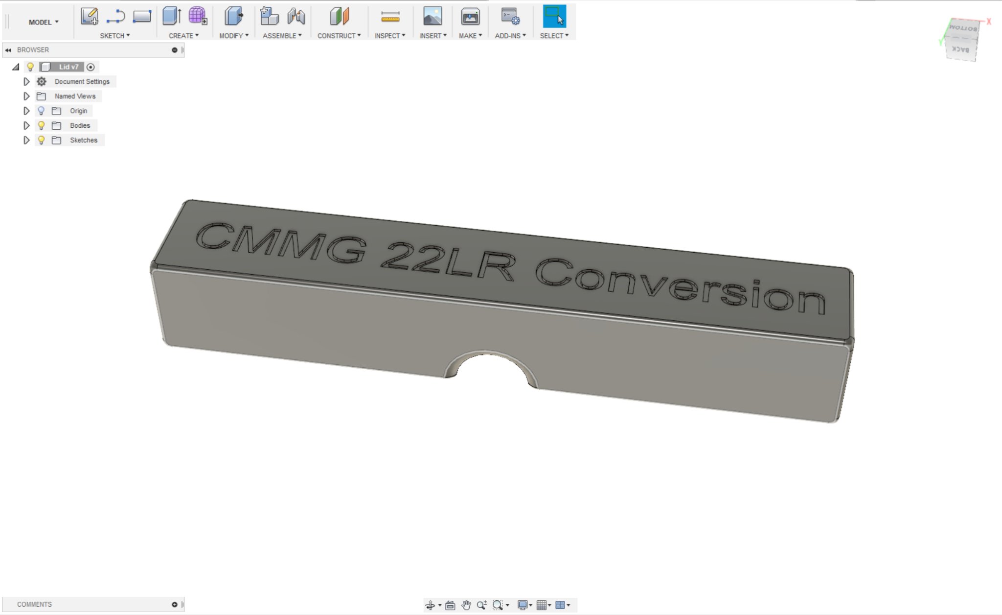 Hộp đựng CMMG cho bolt AR-15 với nắp trượt