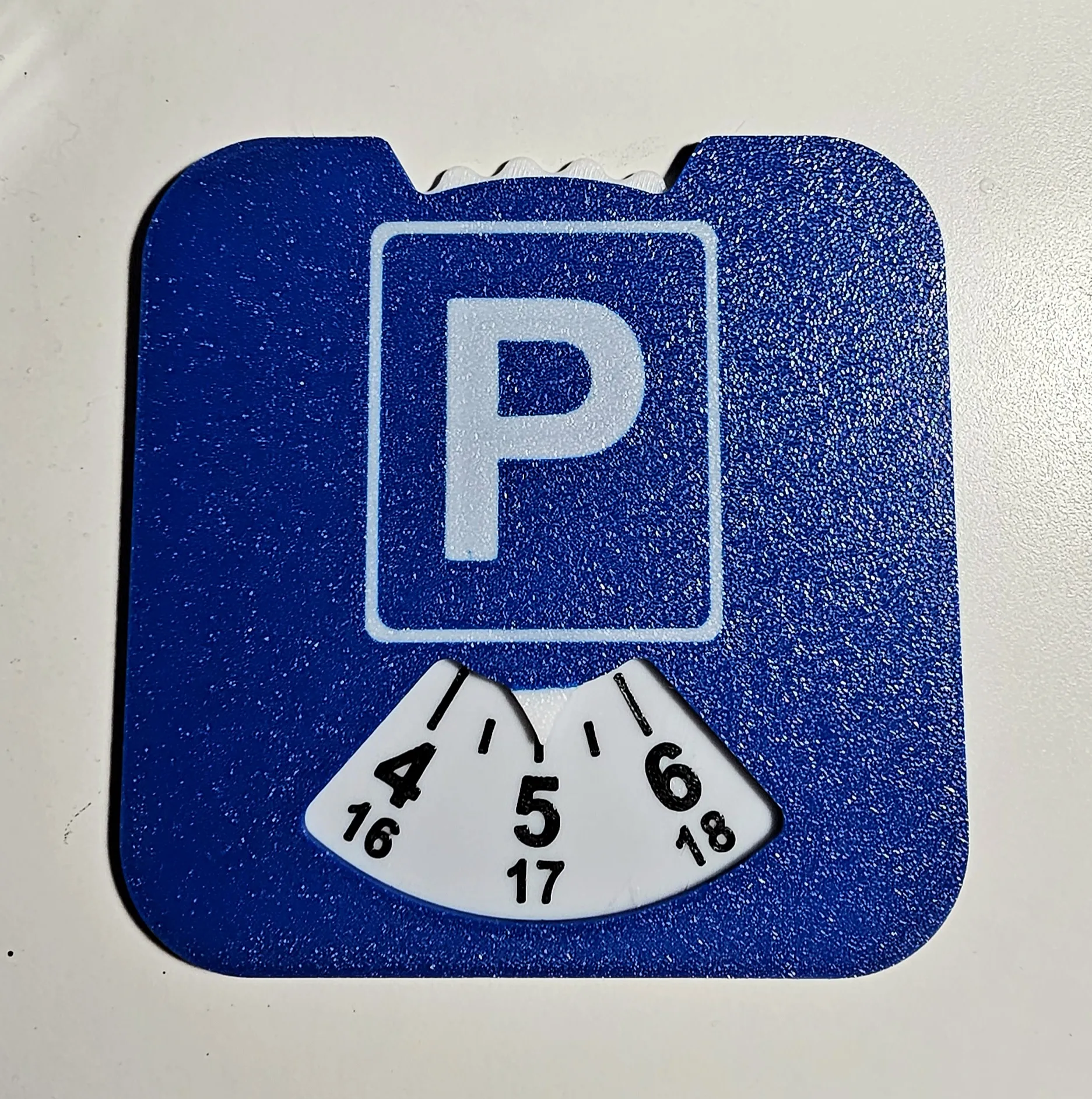 Đĩa đỗ xe/đồng hồ in ngược mặt trước