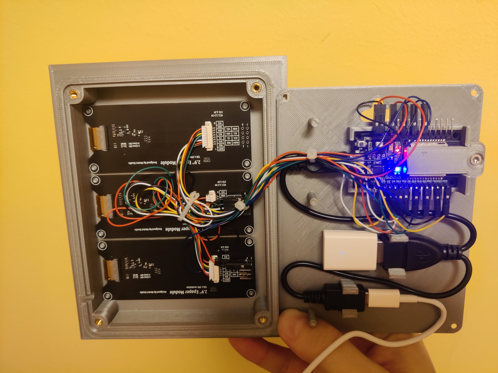 Trạm thời tiết WeAct với màn hình E-Paper 2.9" và ESP32