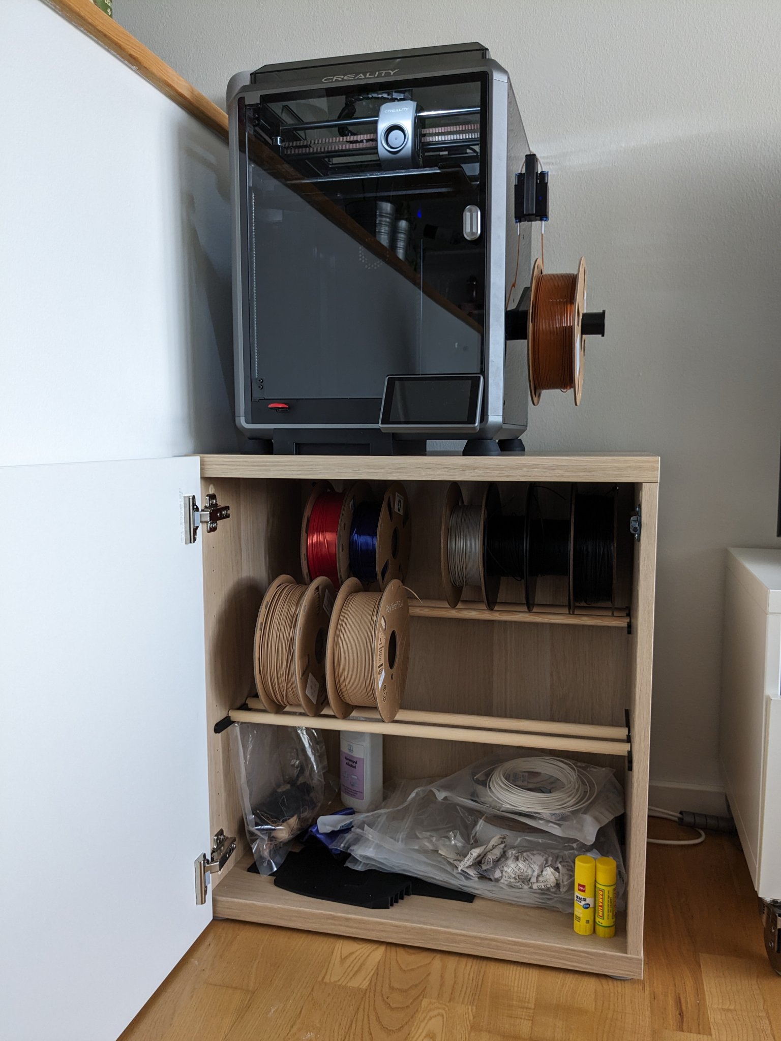 Giá đỡ cuộn filament cho Ikea Bestå 2023