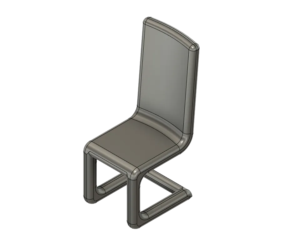 Ghế hiện đại với chân cong