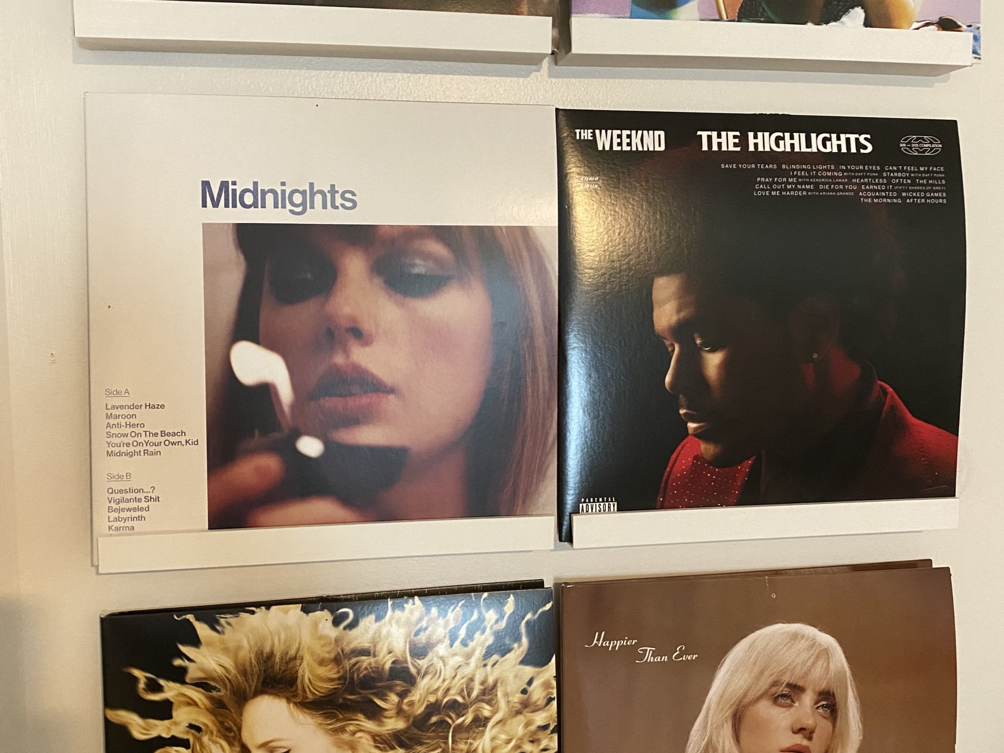 Giá đỡ đĩa nhạc áp lực tường cải tiến