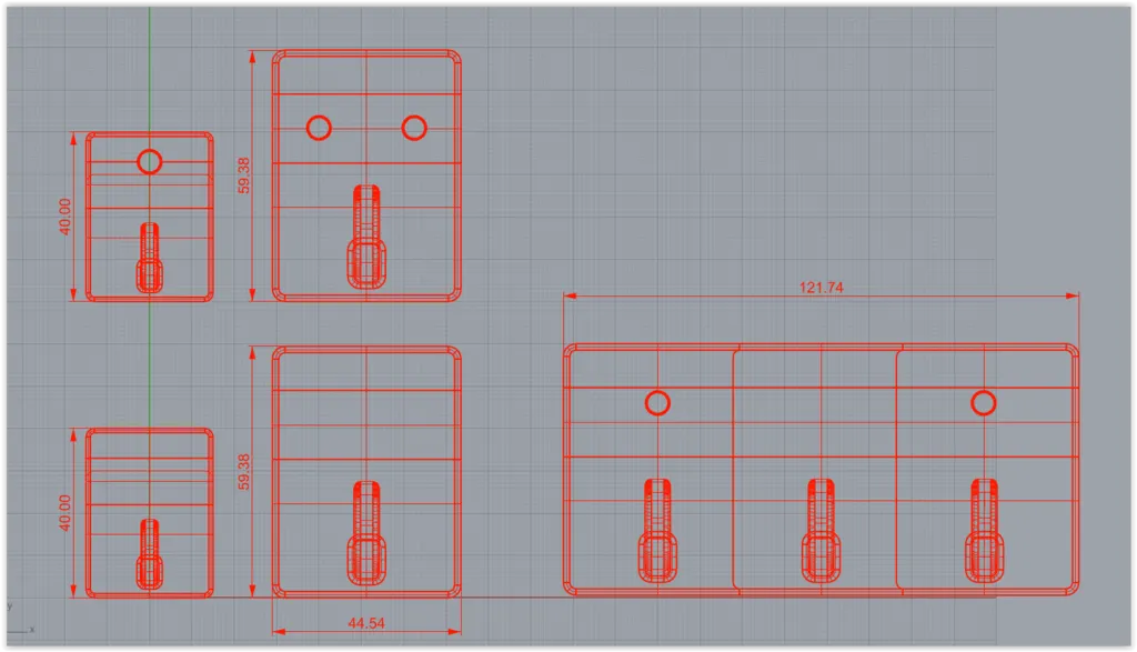 Móc treo nhiều kích cỡ cho phòng tắm
