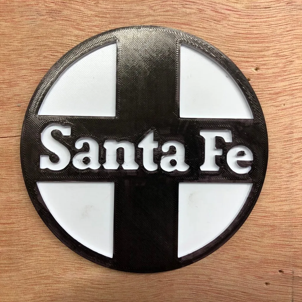 Biển hiệu đường sắt Santa Fe in 3D hoặc cắt laser